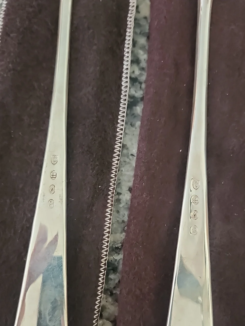 Silverplated Georgian Pattern Salad Fork & Serving Spoon From Gerity